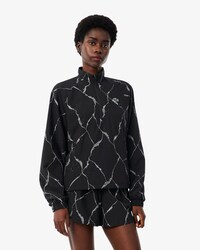 Tennisjacke mit reflektierendem Kroko-Print