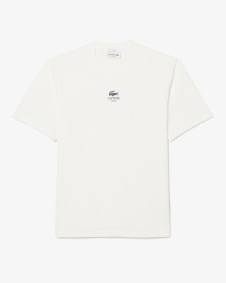 T-Shirt aus Baumwolle mit Signatur-Print