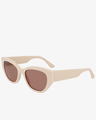 Rechteckige Acetat-Sonnenbrille mit Monogramm