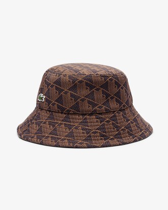 Bob-Hut aus Jacquard mit Monogramm