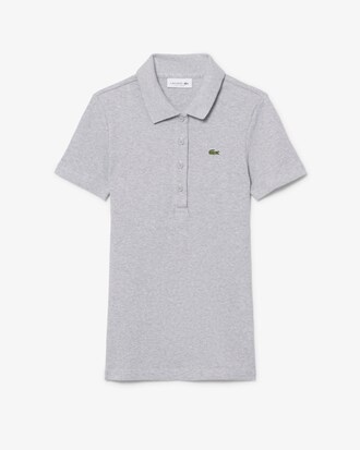 Slim Fit-Polohemd L.12.D aus gerippter Baumwolle