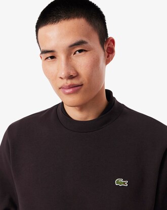 Sweatshirt aus Fleece mit Rundhalsausschnitt