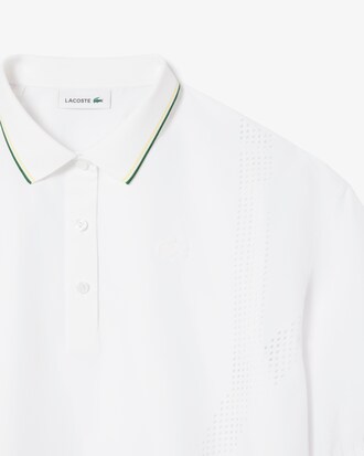 Oversized-Polohemd aus technischem Gewebe