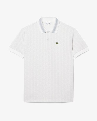Classic Fit-Polohemd mit Monogramm aus Jacquard