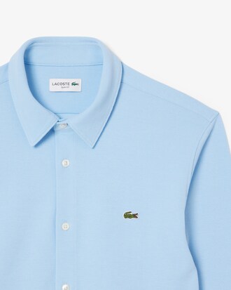 Slim Fit-Hemd aus Baumwollpiqué