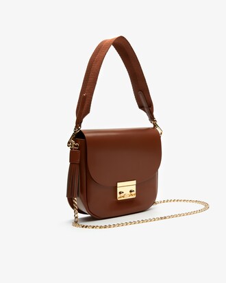 Women's LIVE Mate Chain Coated Leather Flap Shoulder Bag