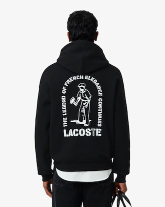 Loose Fit-Hoodie mit Print
