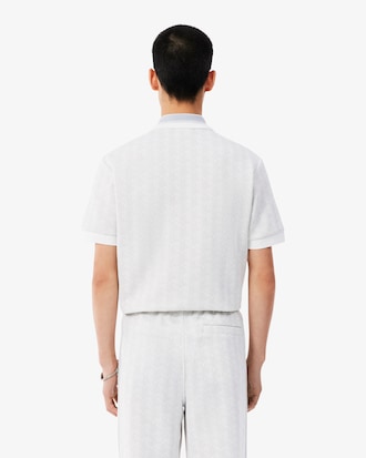 Classic Fit-Polohemd mit Monogramm aus Jacquard
