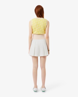 Bermudashorts Runway aus Wolle mit Plisseedetails