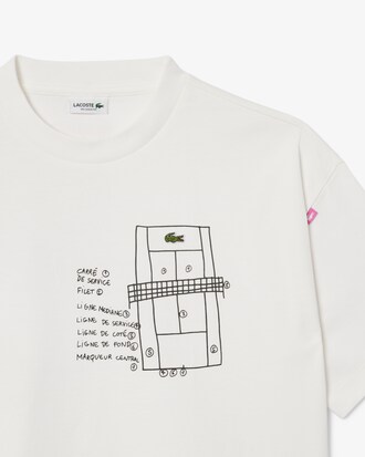 T-Shirt aus schwerer Baumwolle mit Druck