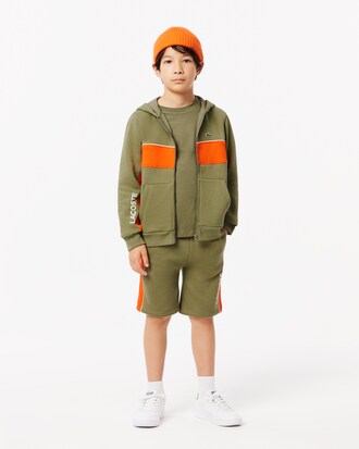Hoodie aus Fleece mit Reißverschluss