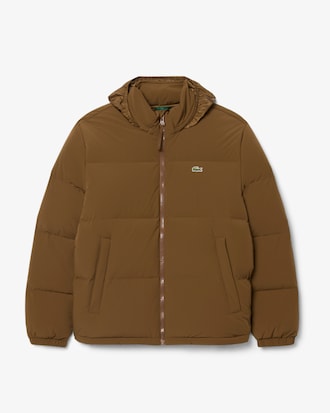 Wasserabweisende Daunenjacke mit Kapuze