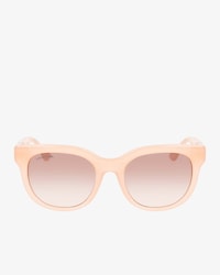 Ovale Acetat-Sonnenbrille mit Kroko-Print