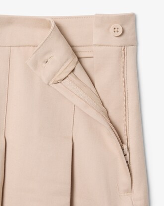 Faltenrock aus Baumwoll-Twill