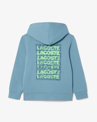 Hoodie aus Fleece mit Druck