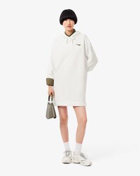 Oversized-Sweatshirt-Kleid aus Fleece
