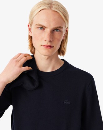 Pullover aus Merinowolle mit Rundhalsausschnitt