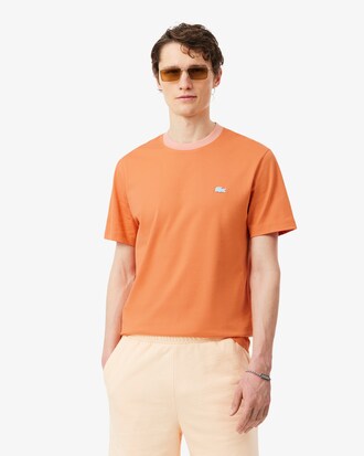 Classic Fit-T-Shirt aus Baumwolle mit Colorblock-Design