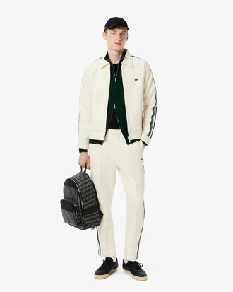 Pullover aus Baumwolle mit Rei&szlig;verschluss und hohem Kragen