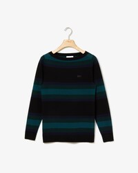 Damen Pullover aus Wolljersey mit U-Boot-Ausschnitt