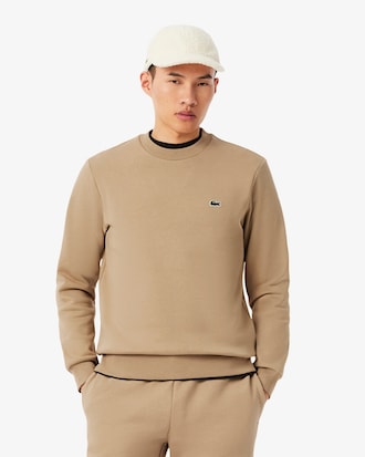 Sweatshirt aus Fleece mit Rundhalsausschnitt