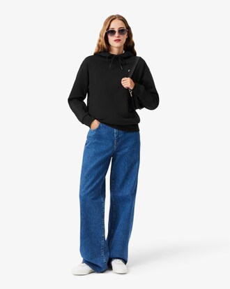 &Uuml;bergro&szlig;er Hoodie aus Fleece