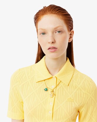 Slim Fit-Polohemd Runway mit Jacquard-Monogramm