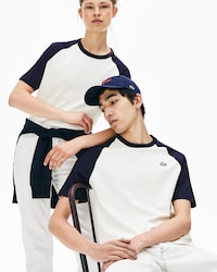 Baumwoll-T-Shirt mit Colorblocks f&uuml;r Sie und Ihn LACOSTE L!VE