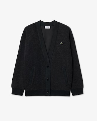 Oversized-Cardigan aus Walkwollstrick