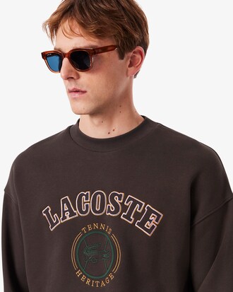 Sweatshirt aus Fleece mit Heritage-Stickerei