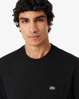 Baumwoll-T-Shirt mit Brusttasche