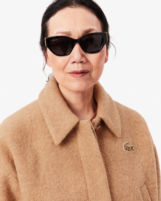 Kurze Oversized-Jacke aus reiner Wolle