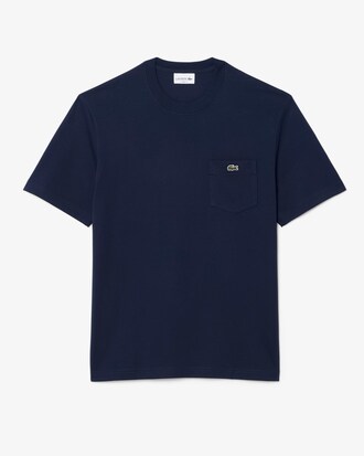 Baumwoll-T-Shirt mit Brusttasche