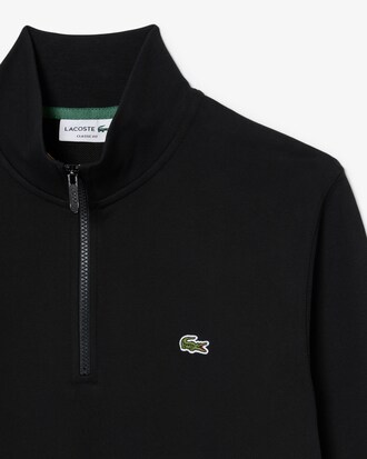 Fleece-Sweatshirt mit Rei&szlig;verschluss und hohem Kragen