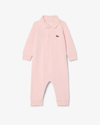 Baby-Body aus Piqu&eacute; mit langen &Auml;rmeln