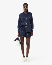 Boxershorts aus Jacquard und Baumwollpopeline   