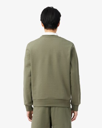 Sweatshirt aus Fleece mit Streifenband