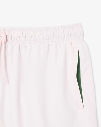 Halblange, einfarbige Badehose