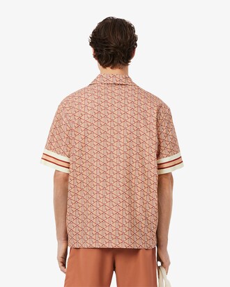 Monogramm-Hemd mit geradem Schnitt