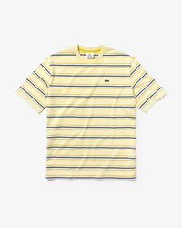 Herren-Rundhals-T-Shirt mit Regenbogenstreifen LACOSTE L!VE