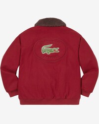 LACOSTE x Supreme&reg; Unisex-Bomberjacke aus Wolle