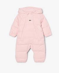 Babyoverall aus Taft mit Kapuze