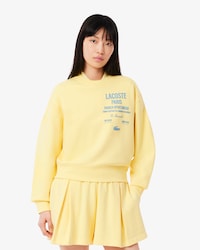 Oversized-Sweatshirt mit Falten und Druck