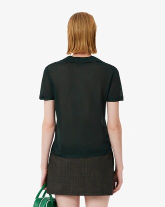 Slim Fit-Polohemd Runway aus Satin-Piqu&eacute;