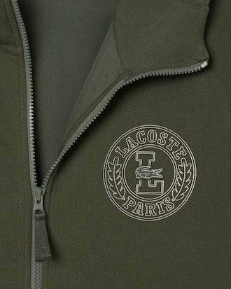 Classic Fit-Sweatshirt aus Piqué mit Reißverschluss