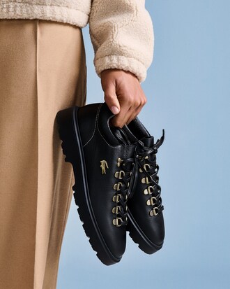 Damen-Sneakers Baseshot Winter aus Leder