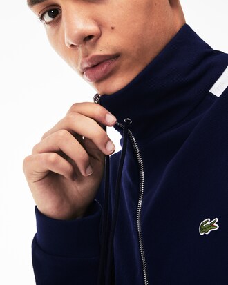 Herren-Sweatshirt mit Stehkragen und Colorblocks aus Baumwolle