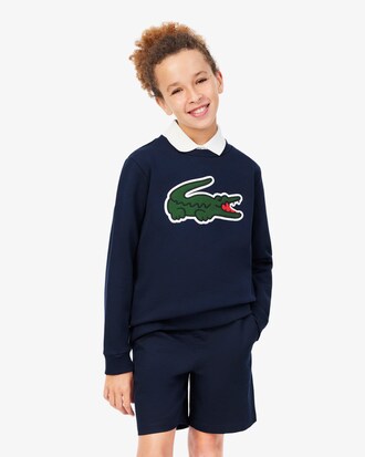 Unisex-Hoodie aus Fleece mit Krokodil