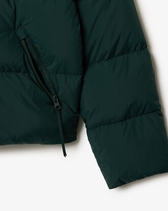 Relaxed Fit-Daunenjacken aus Wolle mit Kapuze