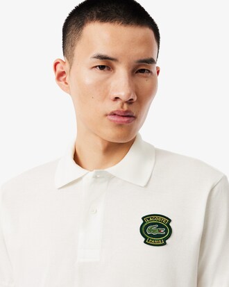 Classic Fit-Polohemd aus Mini-Piqu&eacute; mit Badge